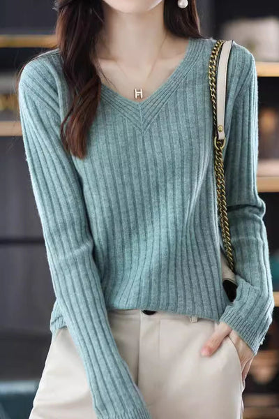 Long Sleeve Knitted Base Layer Top