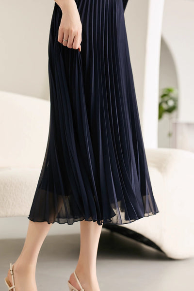Elegant Temperament Pleated Dress