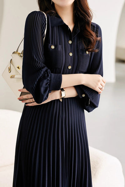 Elegant Temperament Pleated Dress