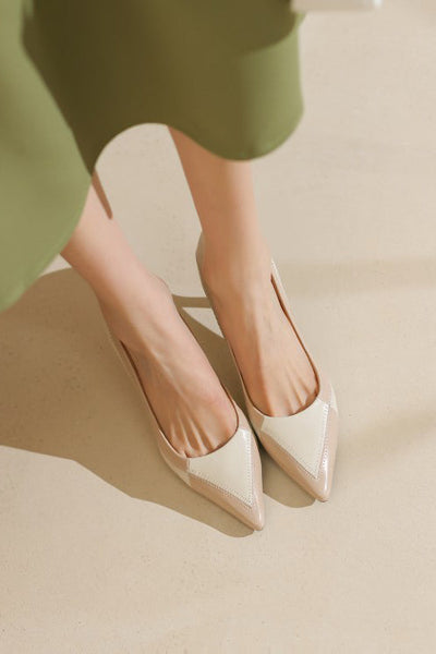 Elegant Office Pointed Color-Block High Heels