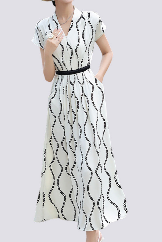 Short-Sleeve Fashionable Dress