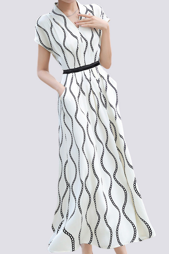 Short-Sleeve Fashionable Dress