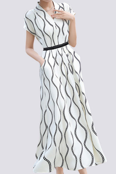 Short-Sleeve Fashionable Dress