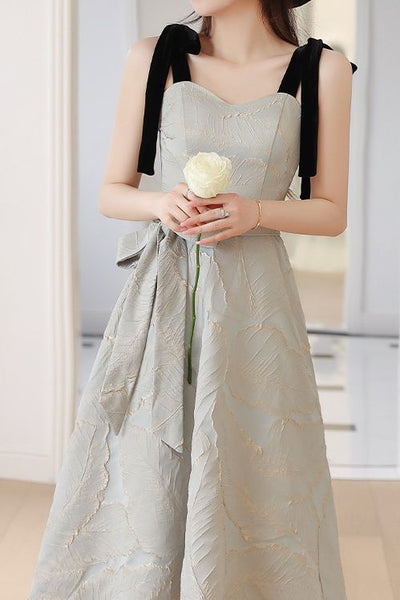 French-style elegant slip evening dress