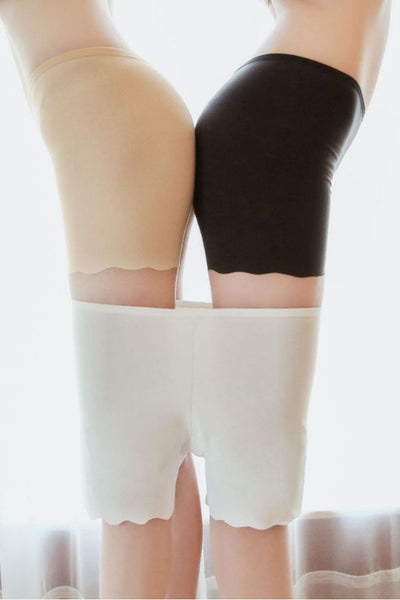 Ice silk seamless white leggings
