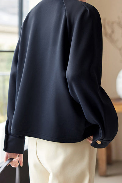 Baseball Collar Raglan Sleeve Sukajan