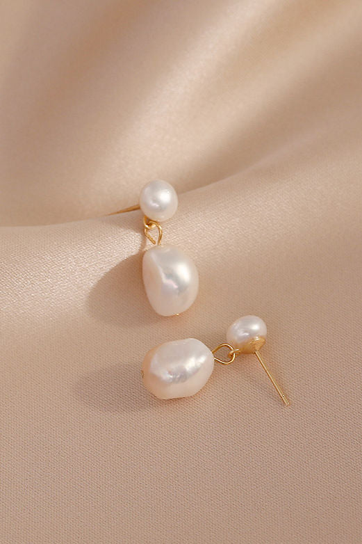 Simple and Elegant Pearl Earrings