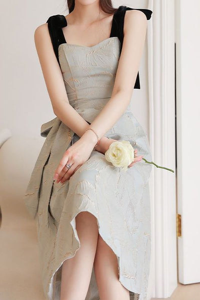French-style elegant slip evening dress