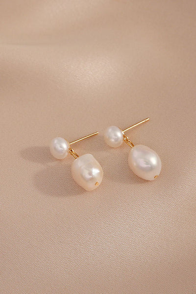 Simple and Elegant Pearl Earrings