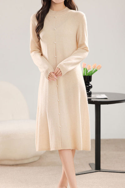 Straight-Leg Loose Knit Dress