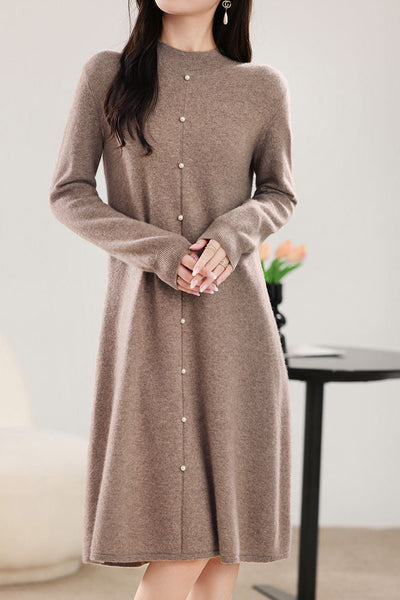 Straight-Leg Loose Knit Dress
