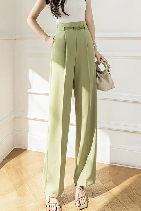 Tuck-In Belted Maxi Tapered Pants - 4 Colors Available
