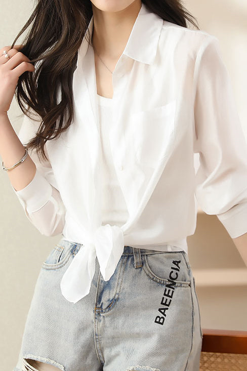 Casual Sheer Sun Protection Shirt - 2 Colors Available