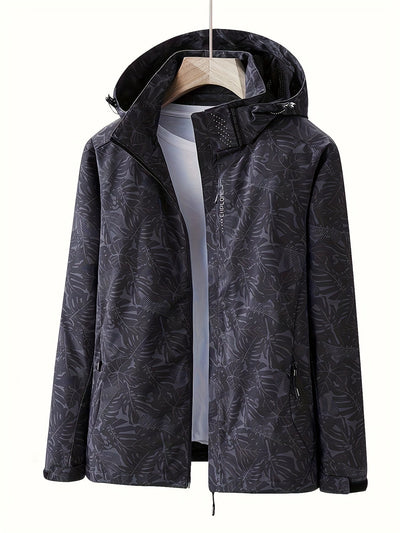 Jasmine | Leaf Printed Windproof Jacket