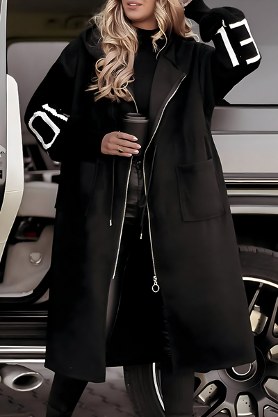 Romina | Elegant Hooded Coatigan