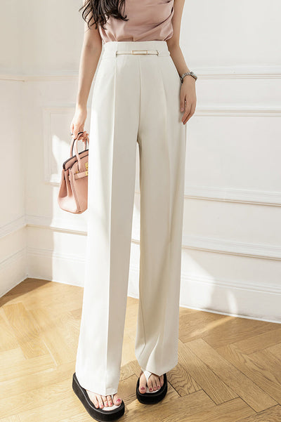 Tuck-In Belted Maxi Tapered Pants - 4 Colors Available
