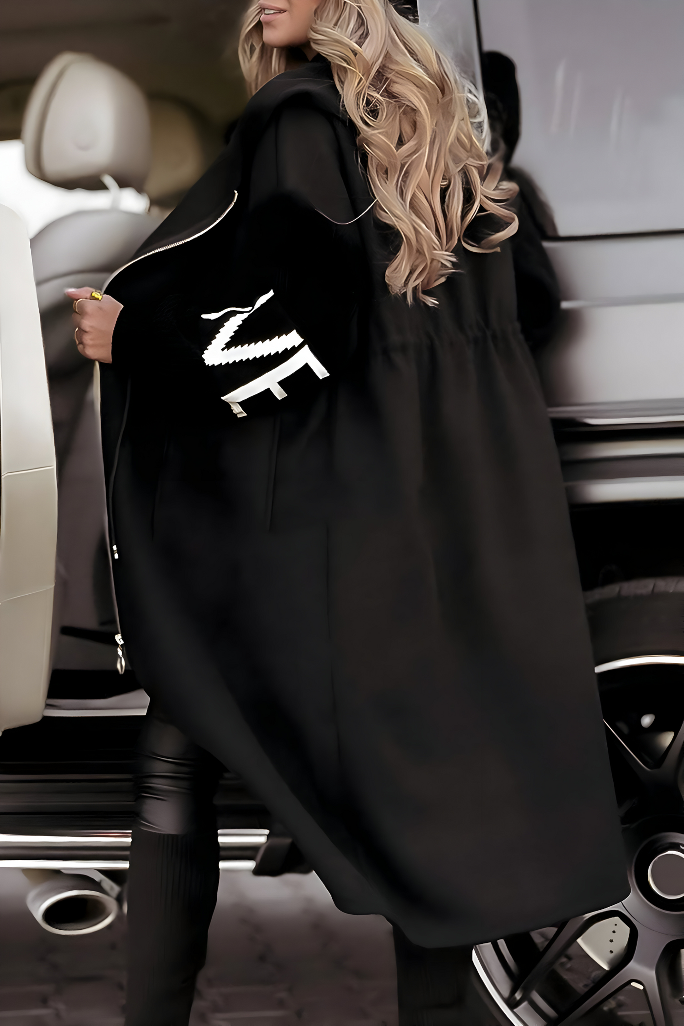 Romina | Elegant Hooded Coatigan