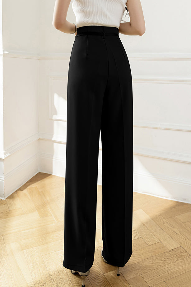 Tuck-In Belted Maxi Tapered Pants - 4 Colors Available