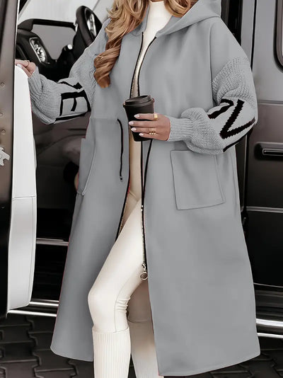Romina | Elegant Hooded Coatigan