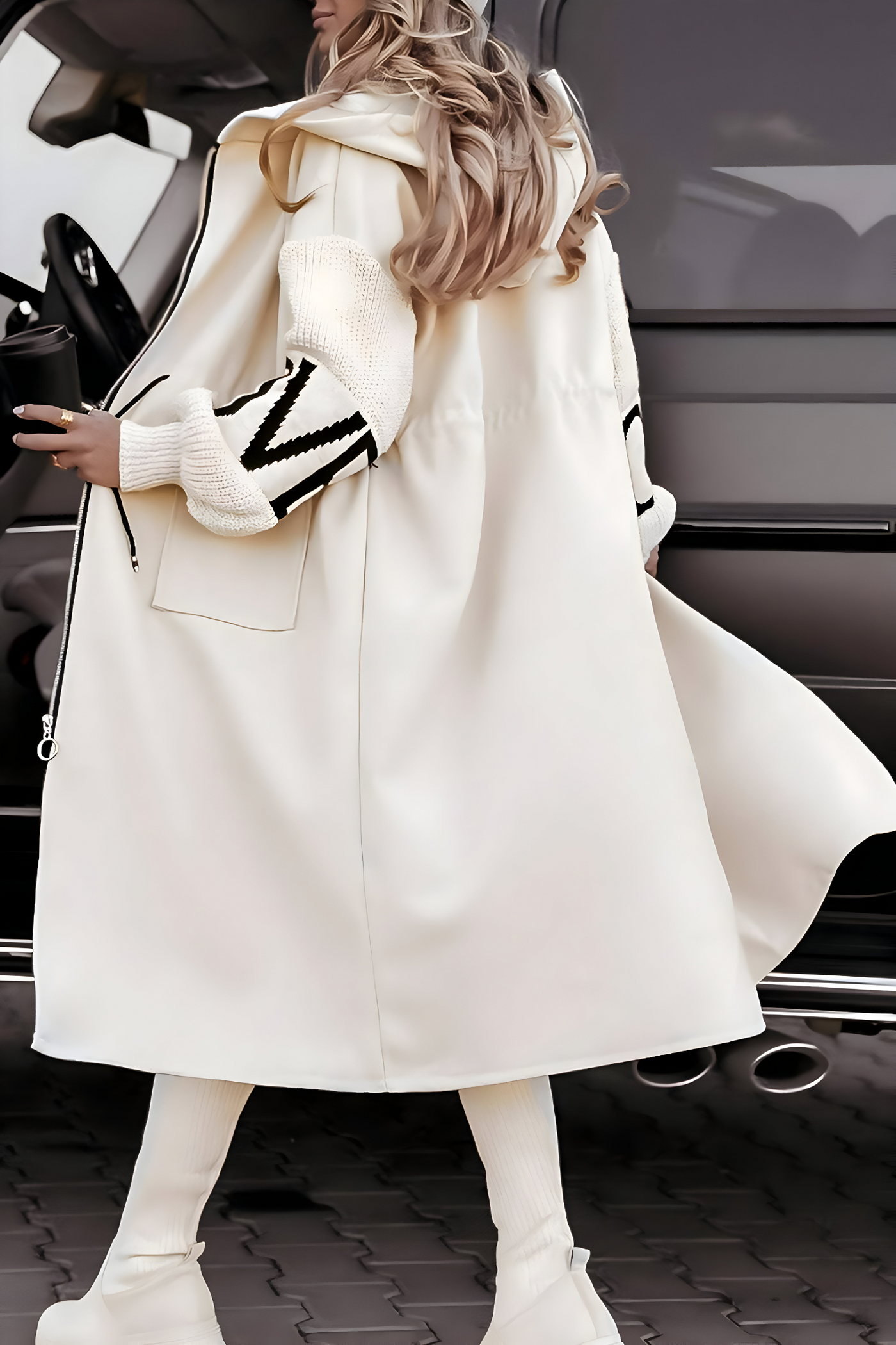 Romina | Elegant Hooded Coatigan