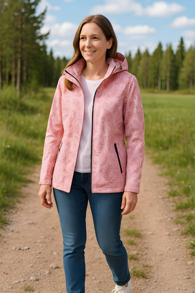 Jasmine | Leaf Printed Windproof Jacket