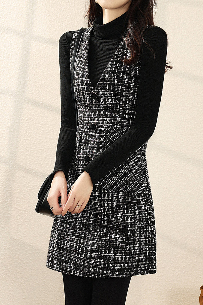 Elegant Suspender Dress