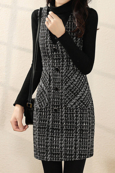 Elegant Suspender Dress