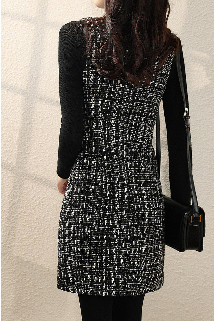 Elegant Suspender Dress