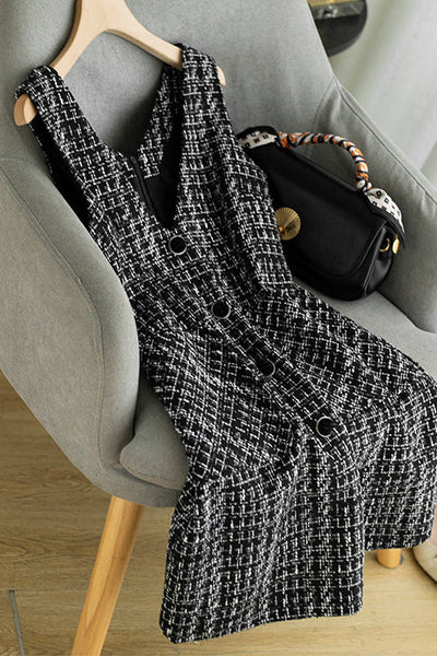 Elegant Suspender Dress
