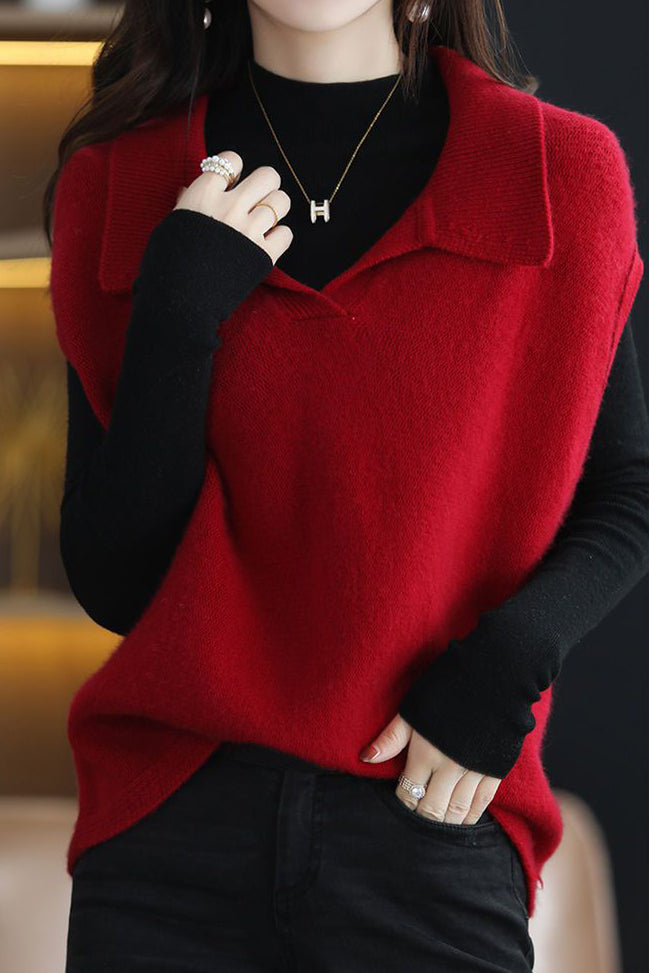 Loose vest sleeveless jacket