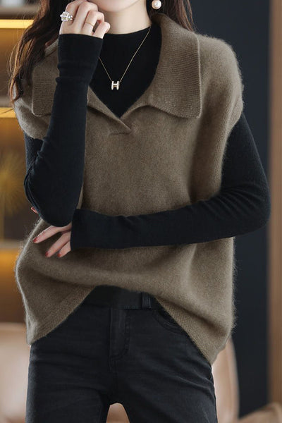 Loose vest sleeveless jacket