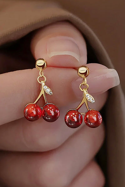 Red Cherry Earrings