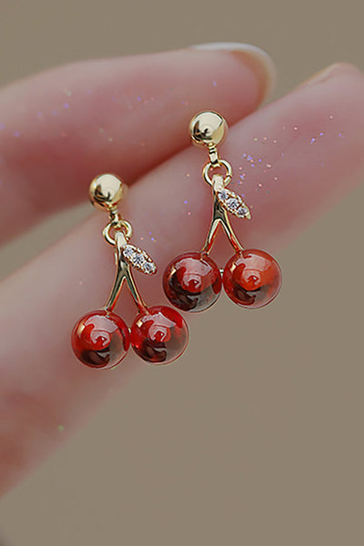 Red Cherry Earrings