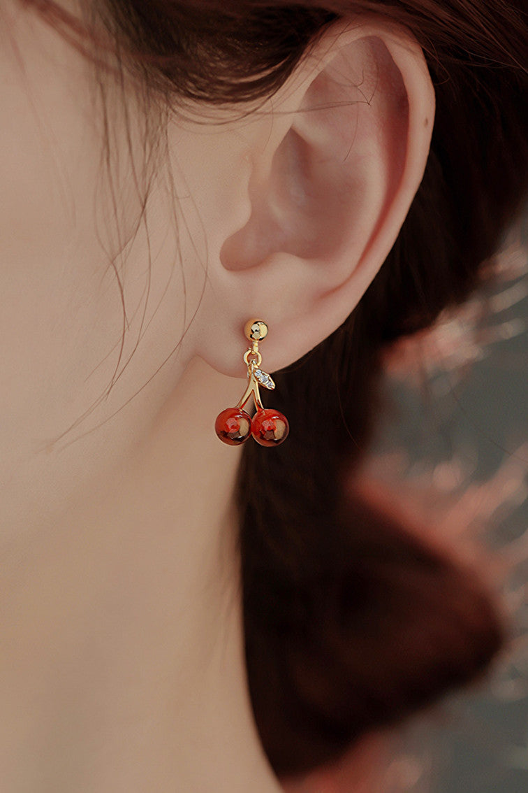 Red Cherry Earrings