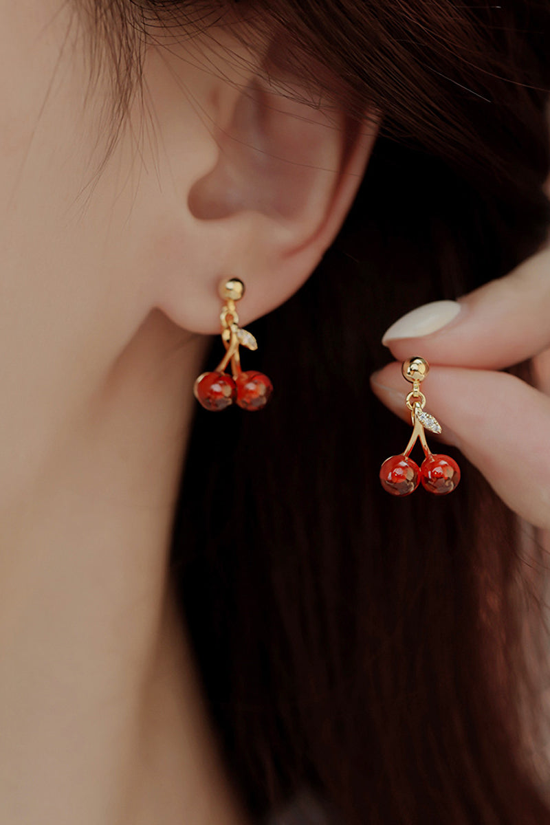Red Cherry Earrings
