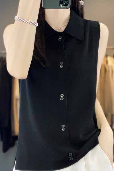 Sleeveless Knitted Vest