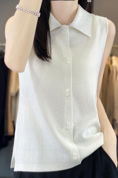 Sleeveless Knitted Vest