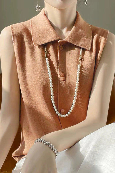 Sleeveless Knitted Vest