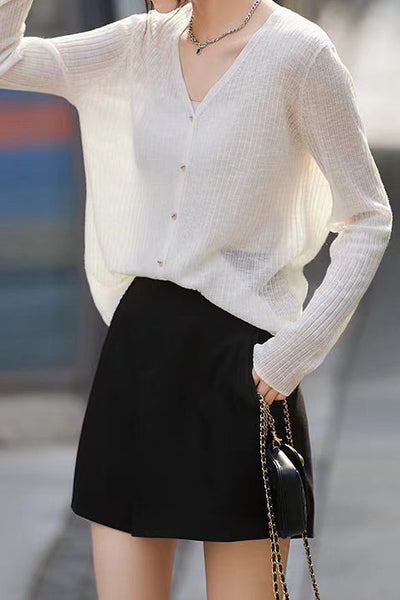 Comfortable V-neck Cardigan