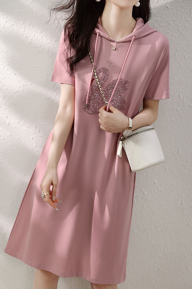 Casual Hooded Dress