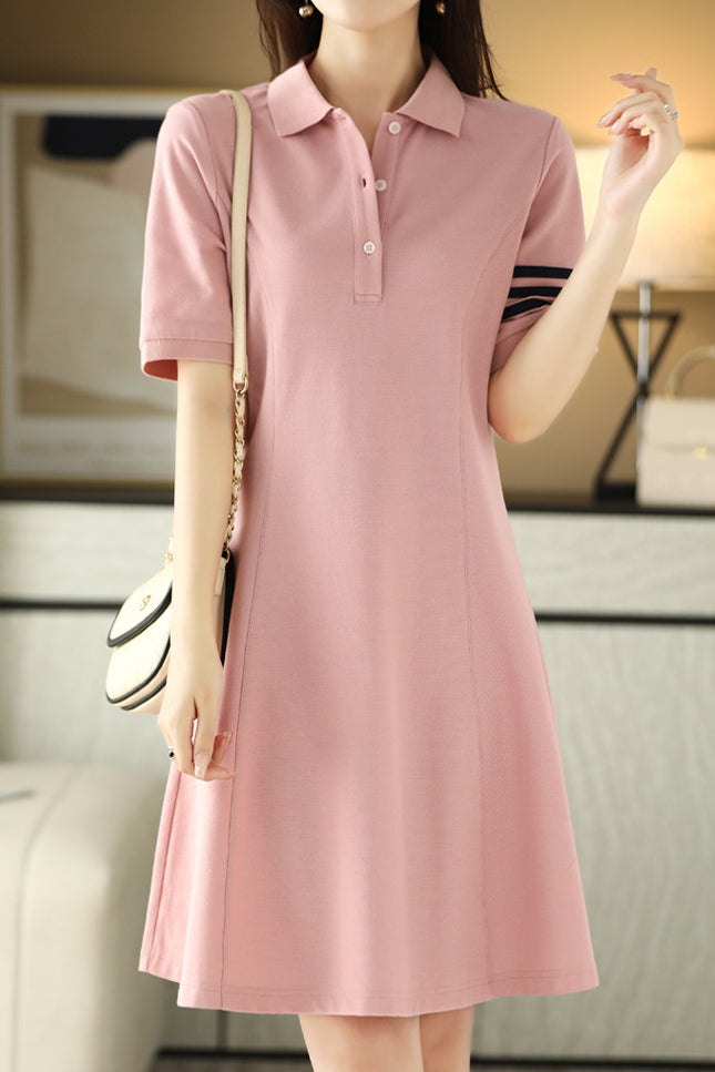 Color Block Polo Dress