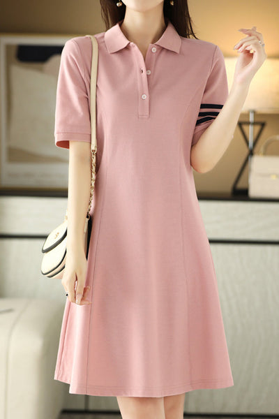 Color Block Polo Dress