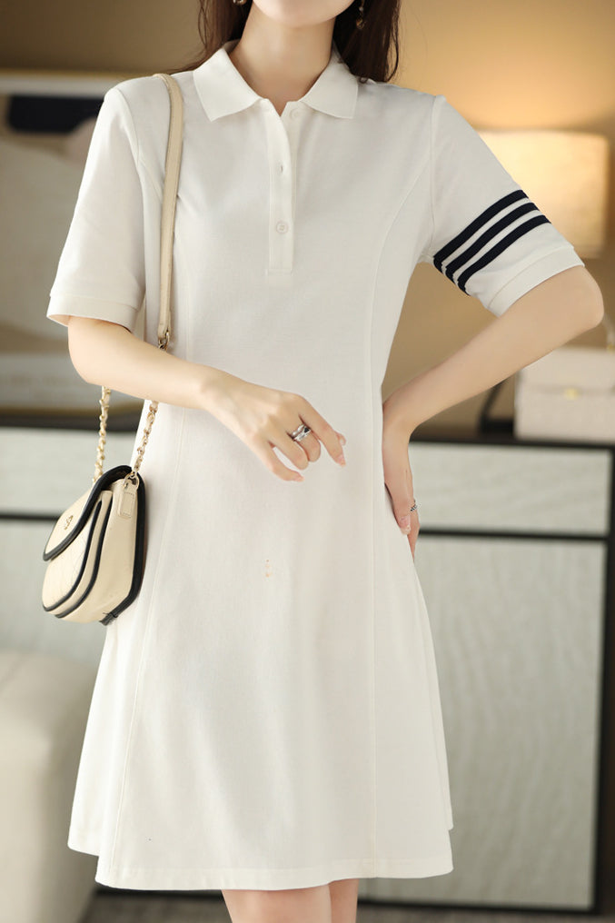 Color Block Polo Dress