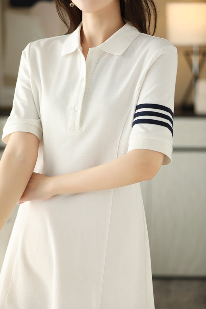 Color Block Polo Dress