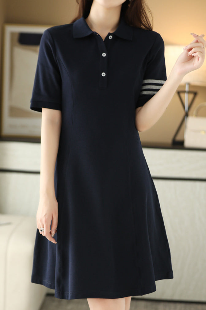 Color Block Polo Dress