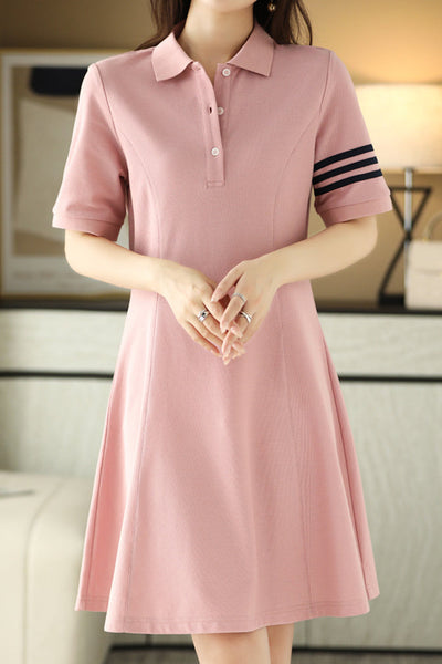 Color Block Polo Dress