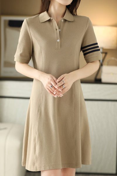 Color Block Polo Dress