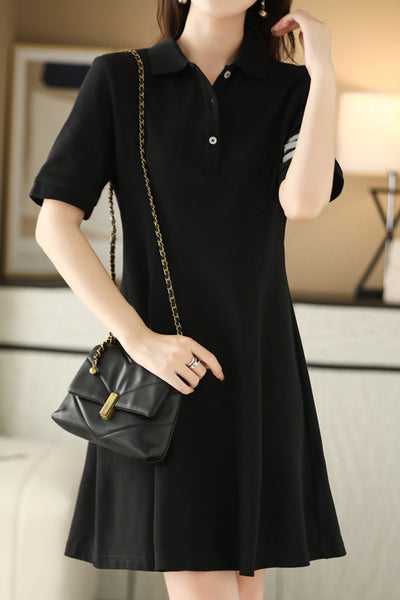 Color Block Polo Dress