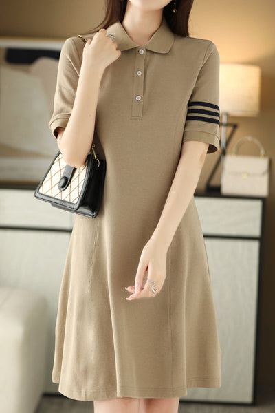 Color Block Polo Dress