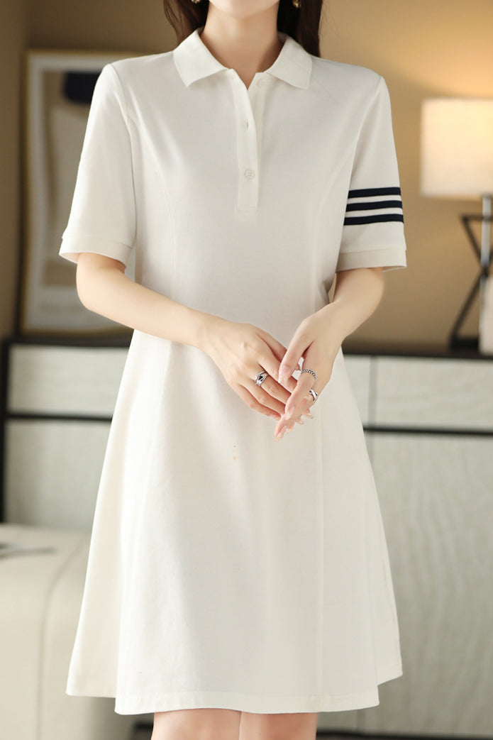 Color Block Polo Dress